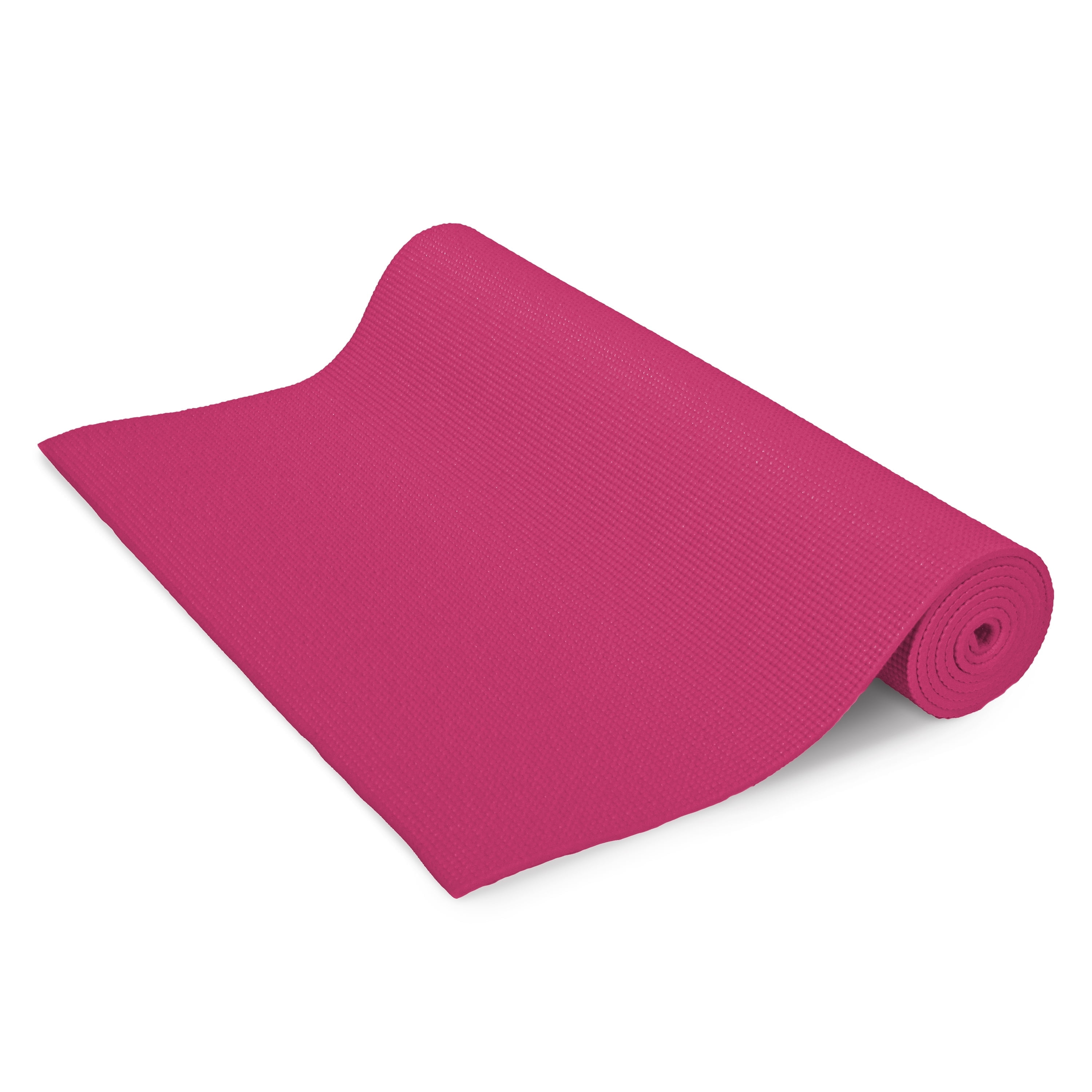 Monster Yoga Mat 72"x24" - Natural 6mm Thick Comfortable Workout Floor Mat for Kids - Foldable Yoga Mat for Yoga, Pilates, Gym and Stretching, Hot Pink