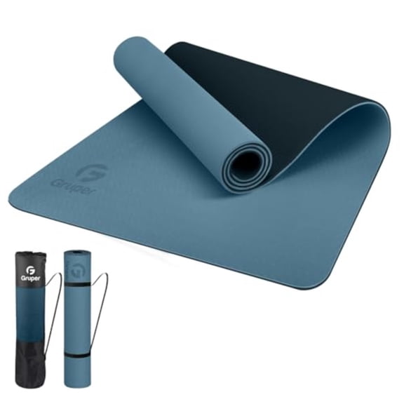 Yoga Mat Non Slip Eco Friendly Fitness Exercise Mat with Carrying Strap Pro Yoga Mats for Women Workout Mats for Home Pilates and Floor Exercises