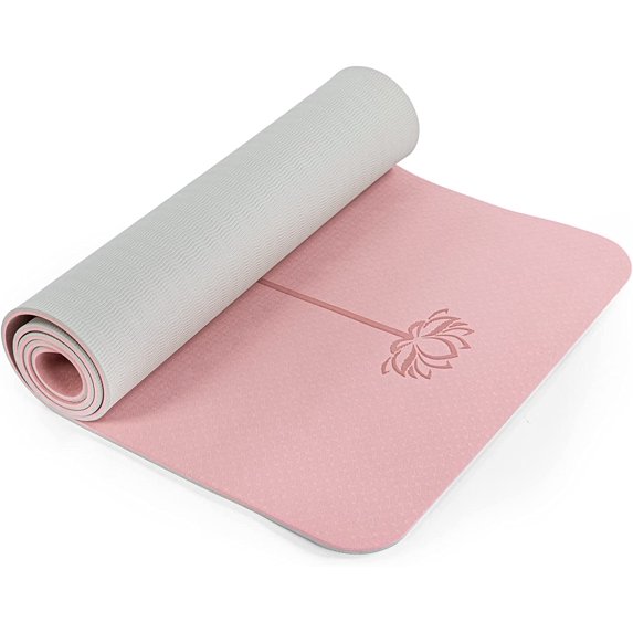 Yoga Mat Non Slip, Pilates Fitness Mats, Eco Friendly, Anti-Tear 1/4" Thick Mats for Women, Exercise Home Workout with Carrying Sling and Storage Bag