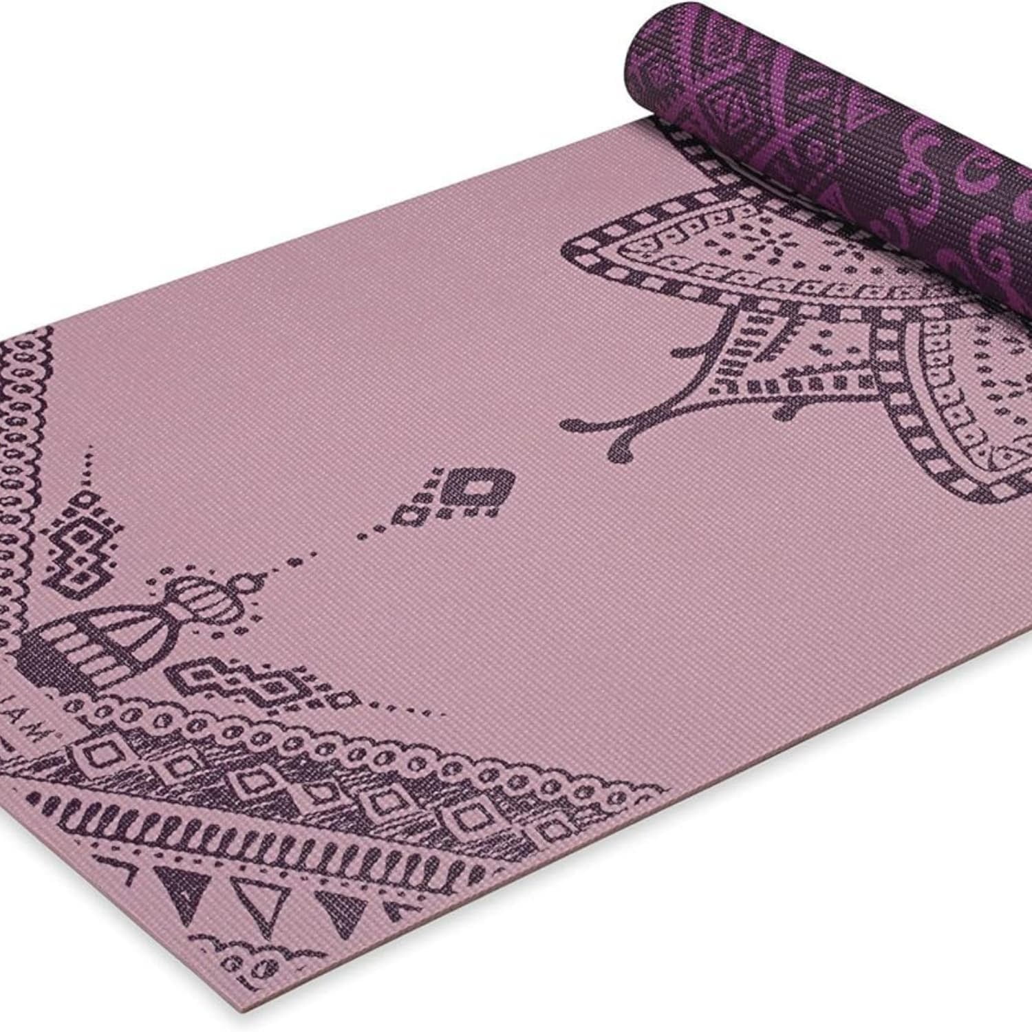 Yoga Mat - Premium 6mm Print Reversible Extra Thick Non Slip Exercise & Fitness Mat for All Types of Yoga, Pilates & Floor Workouts (68" x 24" x 6mm Thick)