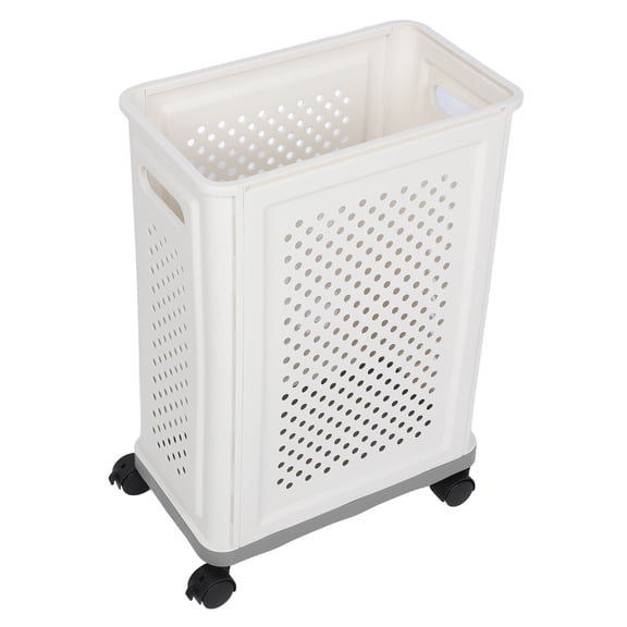 Yoga Mat Storage Basket Home Gym Organizer Cart for Foam Rollers & Workout Equipment Gray (21.1x15x8.7 in / 53.5x38x22 cm)