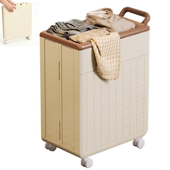 Yoga Mat Storage Bin | Foldable Multipurpose Organizer Rack | Workout Equipment Storage Bin, Portable Holder Rack with Wheels for Home Gym