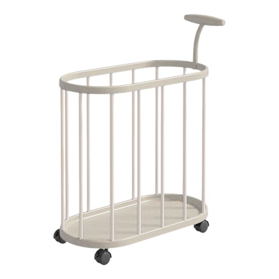 Yoga Mat Storage Rack Rolling Laundry Basket Dumbbell Organizer Large Size Waterproof for Fitness Room
