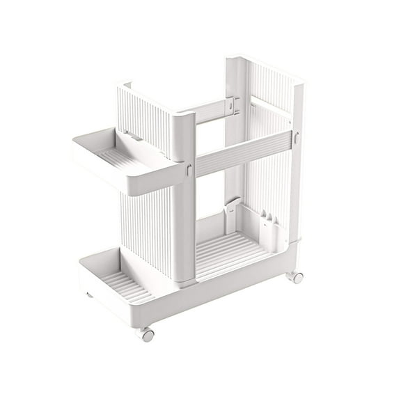 Yoga Mat Storage Rack with Wheels, Home Gym Storage Rack, Workout Storage for Yoga Mat, Foam Roller, Gym Organizer Gym Equipment Storage for Home Exercise and Fitness Gear - White