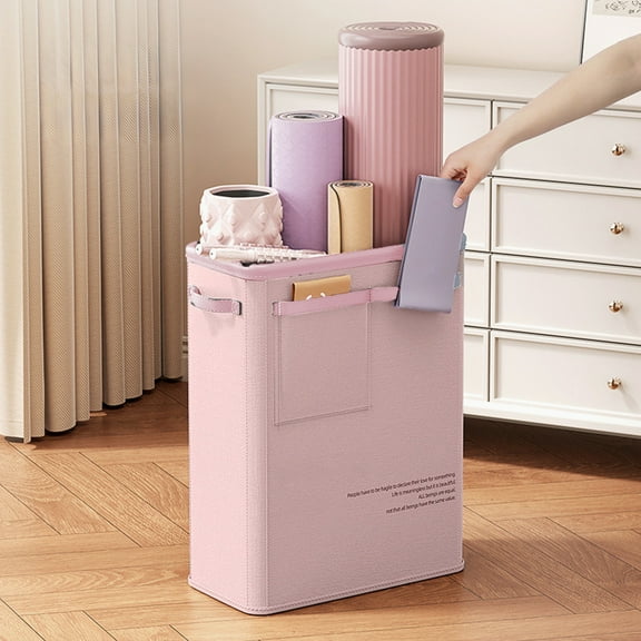 Yoga Mat Storage Rack for Home Gym, Corner Fitness Equipment Organizer with Wheels - Waterproof Space-Saving Design