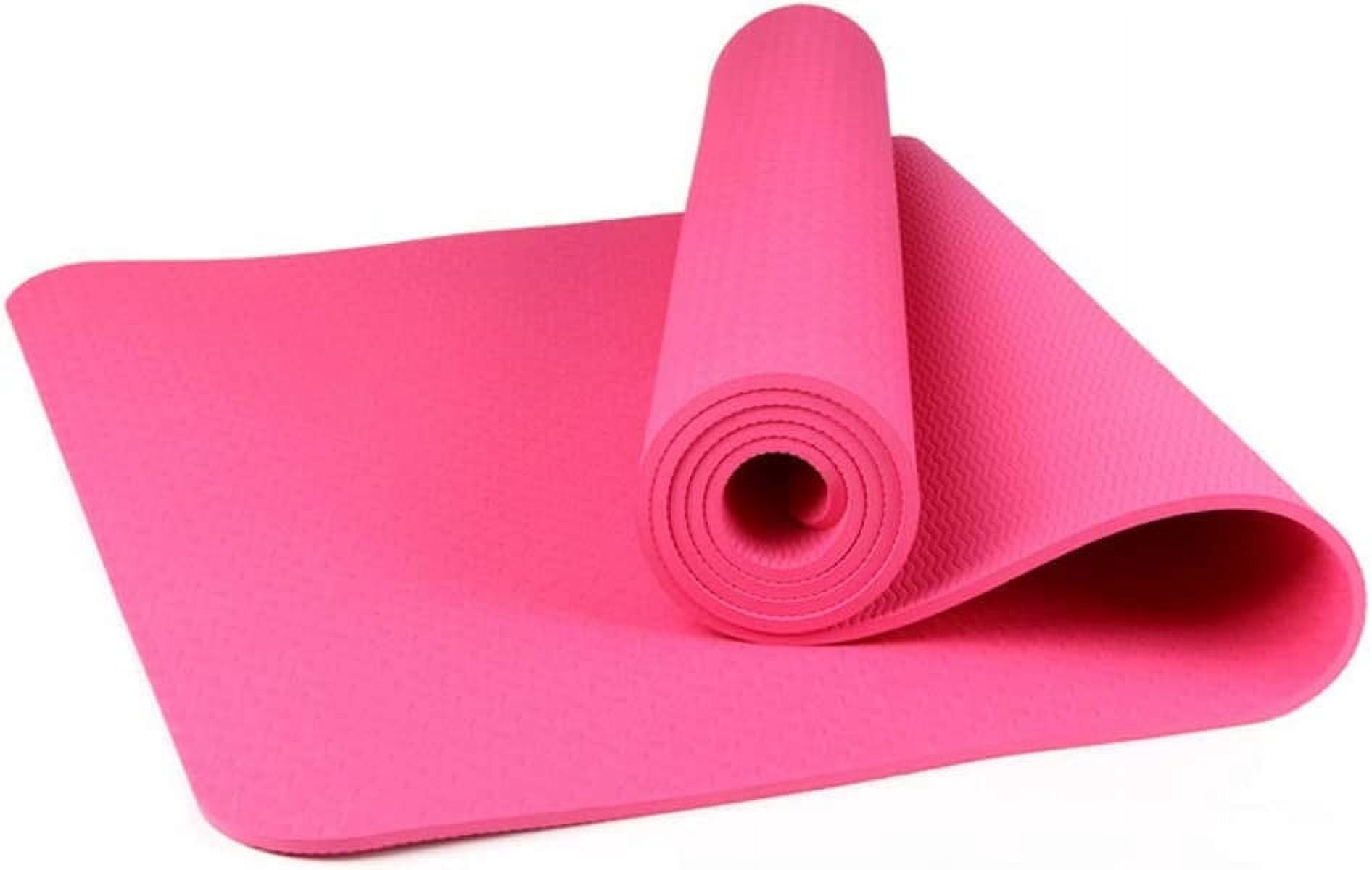 Yoga Mat, TPE Material - Textured Non Slip Surface and Optimal Cushioning 72"x 26" Thickness 1/4"