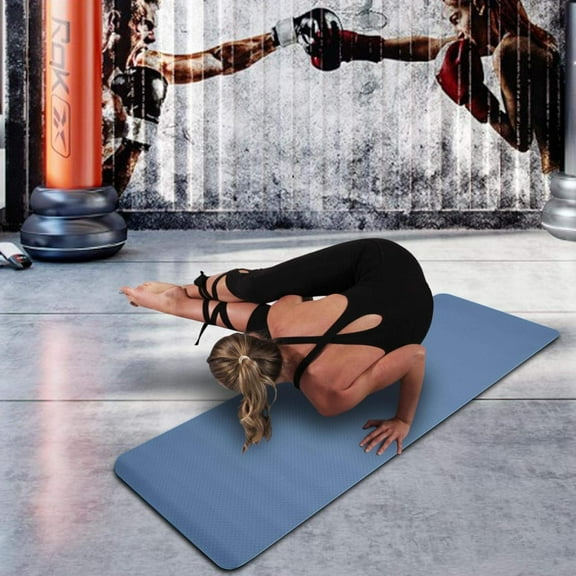 Yoga Mat, TPE Material - Textured Non Slip Surface and Optimal Cushioning 72"x 26" Thickness 1/4"