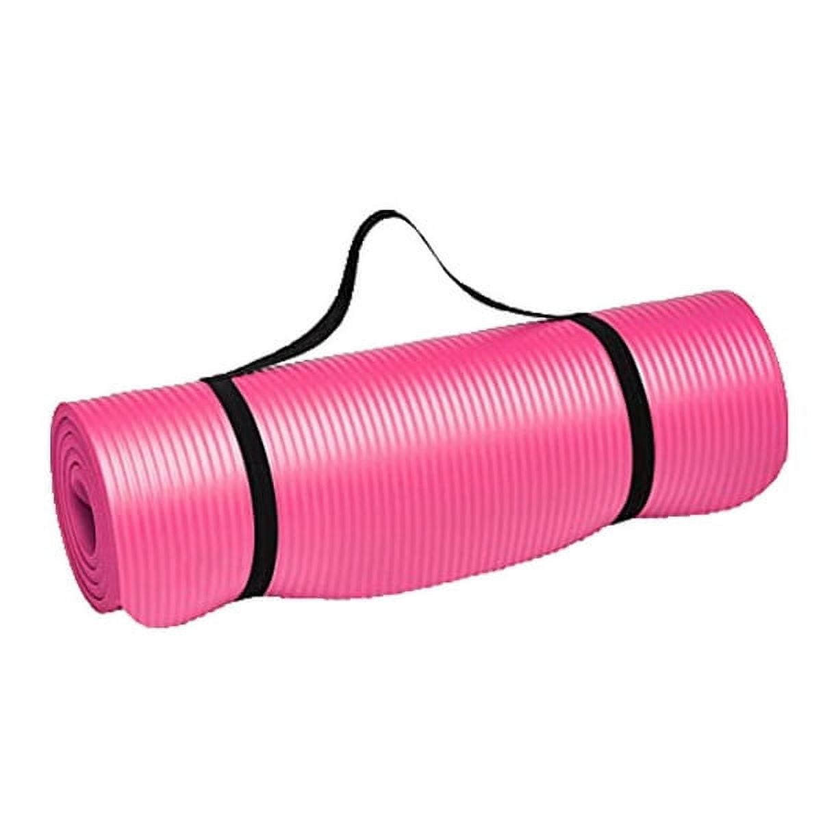 Yoga Mat Thick, Yoga Set for Home Workouts, 1/2 Inch Thick Yoga Mat for  Women, Men, Non Slip Yoga Mat,Pink 