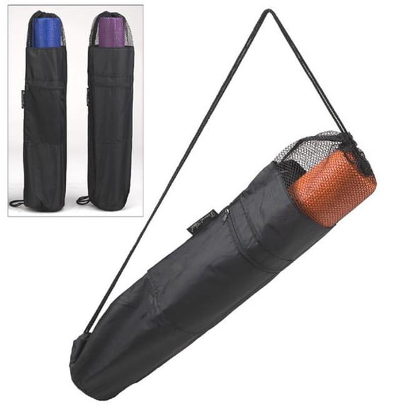 Yoga Mat and Bag - Black-Royal Blue