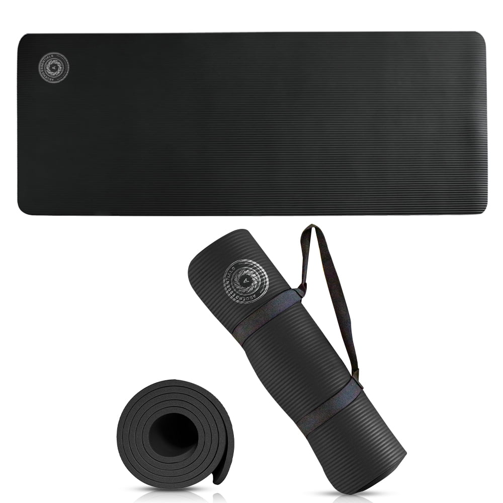 Yoga Mat with Carry Strap | Lightweight Yoga Mat For Pilates, Yoga | Free eBook For Mat Workouts