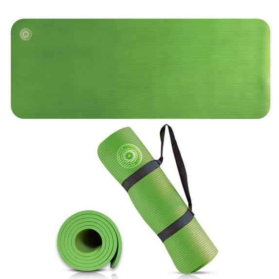 Yoga Mat with Carry Strap | Lightweight Yoga Mat For Pilates, Yoga | Free eBook For Mat Workouts