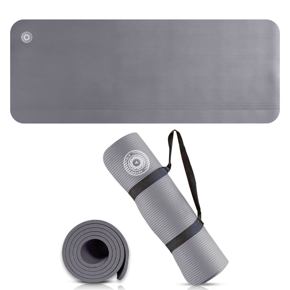 Yoga Mat with Carry Strap | Lightweight Yoga Mat For Pilates, Yoga | Free eBook For Mat Workouts