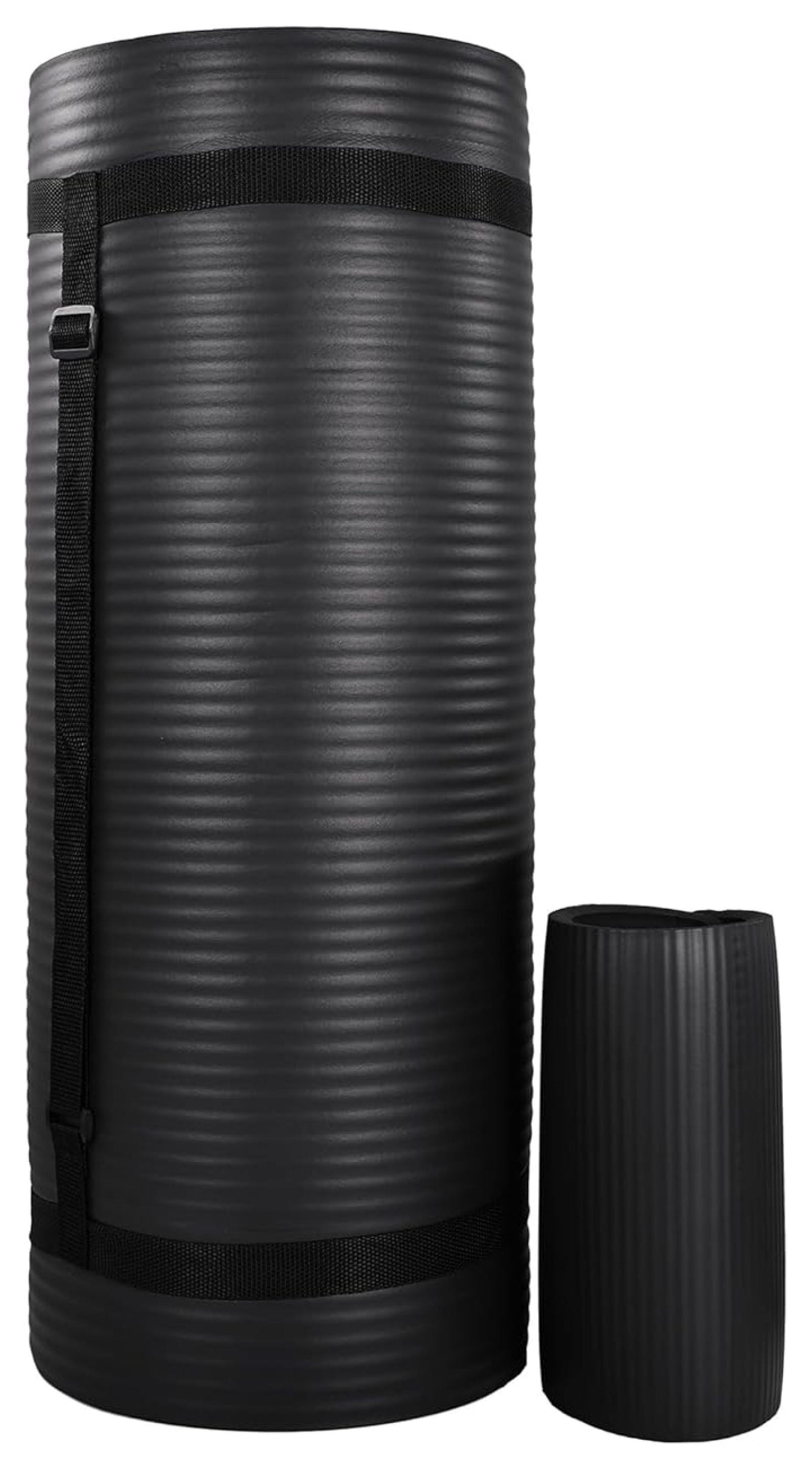 Yoga Mat with Knee Pad - 71x24 Inch Extra Thick Non-Slip Mat for Yoga, Pilates & Fitness - Includes Carrying Strap & Cushion - Home, Studio, Gym