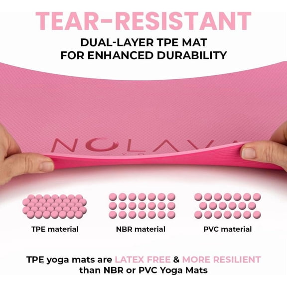 Yoga Mats & Complete Sets - TPE, Non-Slip - Includes Mat, Blocks, Strap, & More (6pc or 7pc Sets) - For Pilates, Yoga & Fitness