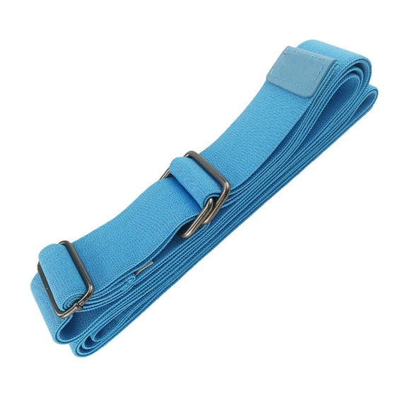 Yoga Meditation Belt Pull Resistance Stretch Band Durable Yoga Tension Strap Pilates Auxiliary Equipment Rope (Blue)