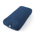 thumbnail image 1 of Yoga Meditation Cushion, 25" x 12" Rectangular Bolster with Removable Cover - Navy Blue, 1 of 5