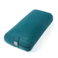 thumbnail image 1 of Yoga Meditation Cushion, 25" x 12" Rectangular Bolster with Removable Cover - Teal, 1 of 6