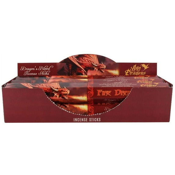 Yoga Meditation Fire Dragon Incense Sticks by Anne Stokes 20 Pcs Pack -Pack of 6