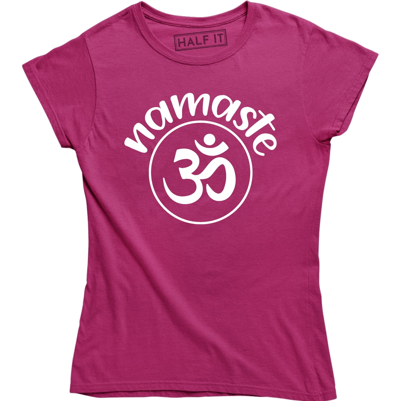 Yoga Meditation Terms Namaste Om 100% Cotton Graphic Women's T