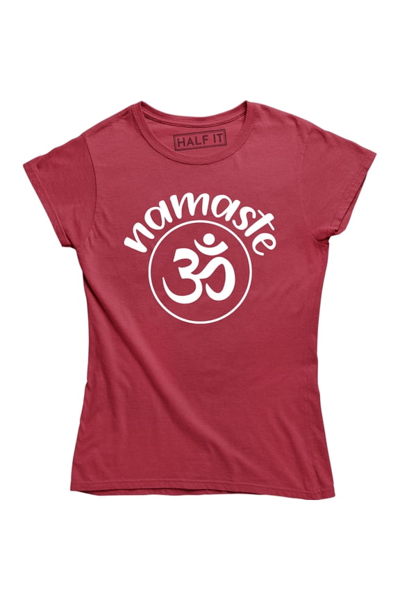 Yoga Meditation Terms Namaste Om 100% Cotton Graphic Women's T-Shirt