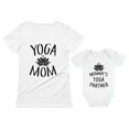 thumbnail image 1 of Yoga Mom & Baby Matching Set Outfit Mom & Baby Shirts Mommy and Me Clothes Mom White Small / Baby White 18M (12-18M), 1 of 8
