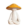 thumbnail image 1 of Yoga Mushroom Figurine Zen Decor, Whimsical Meditation Decor Accent for Shelf, Desk, Table, Garden, Cute Mushroom Gift for Women Gardener Plant Lovers, 1 of 4
