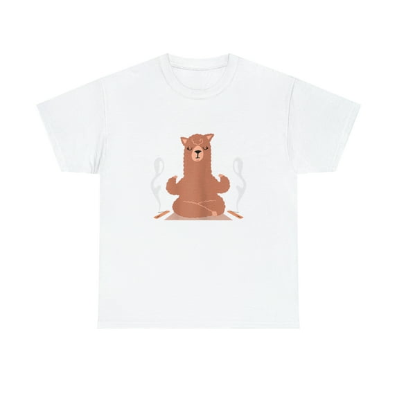 Yoga Namaste Yoga Clothing Yoga Llama Om Yoga Tshirt