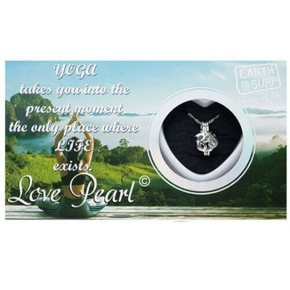 Yoga OM Love Wish Pearl Necklace Kit Set Culture Pearl 16" Necklace