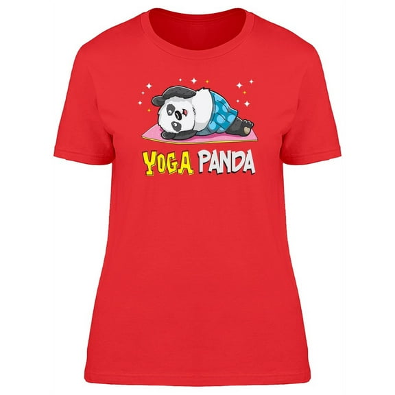 Yoga Panda T-Shirt Women -Image by Shutterstock, Female Medium