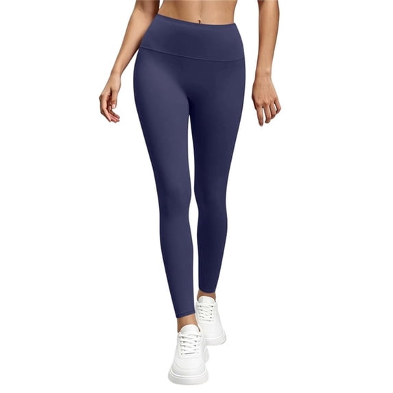 Yoga Pants Baeitkot Women's High Waisted Tummy Control Stretch Leggings for Running, Gym and Casual Wear Blue XXL