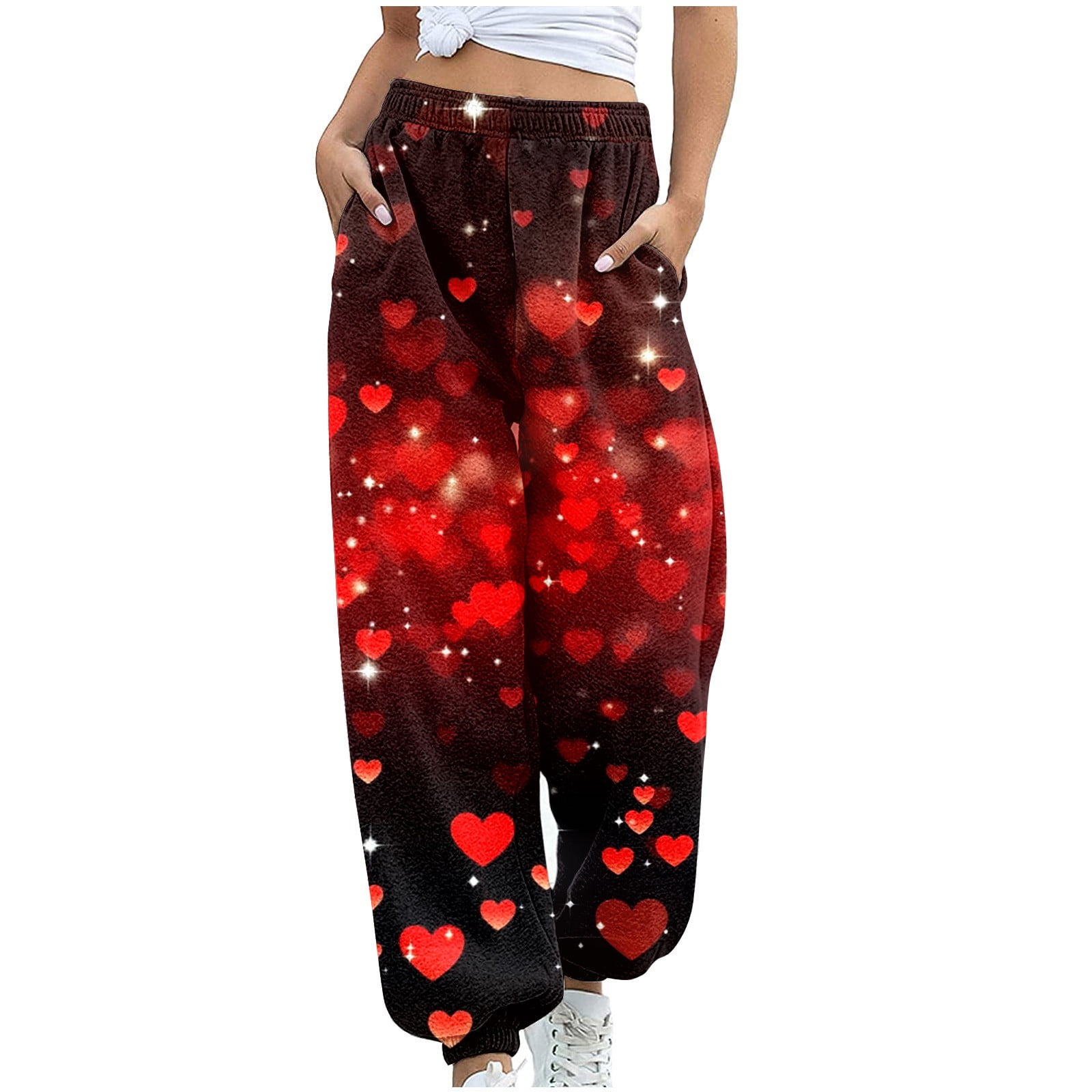 Yoga Pants For Women Floral Print High Waisted Tie-leg Women Fashion ...