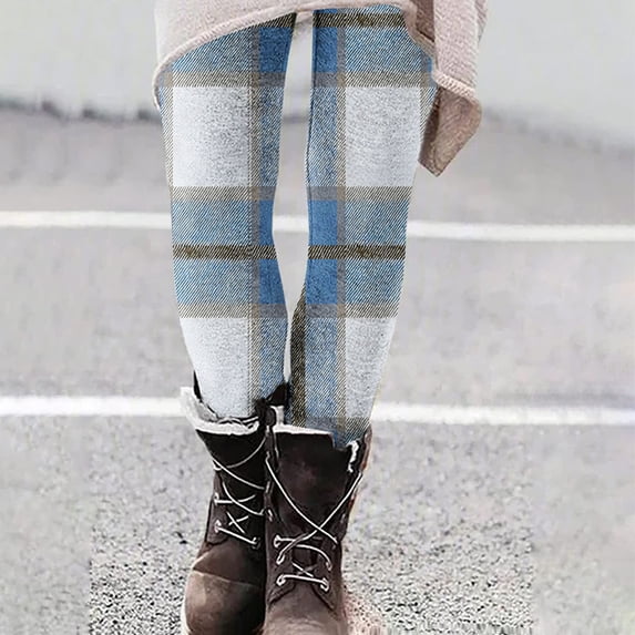 Yoga Pants With Pockets for Women Women Wide Leg Yoga Pants Women Print Casual Hip Lifting Yoga Pants Leggings Elastic Pants Leggings Tight Pants Light Blue S