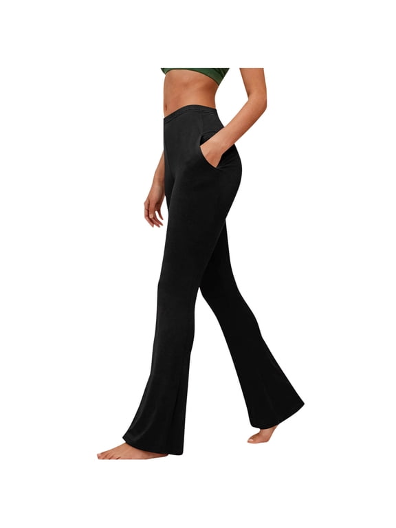 Yoga Pants Sevevn Women's Flared Pants Casual Stretch Yoga Leggings Running Gym Sports Yoga Pants