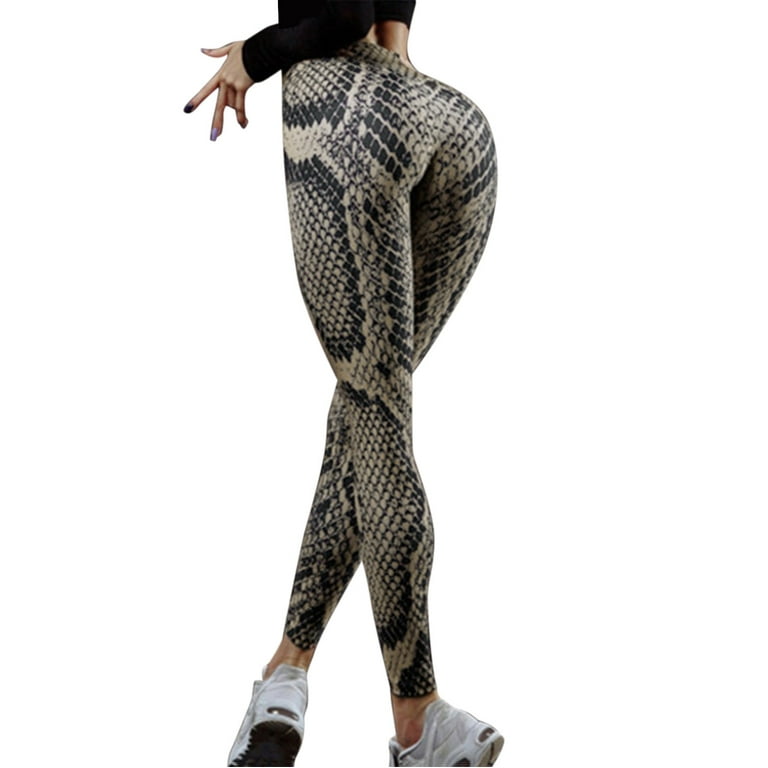 Yoga Pants That Cover Heels Women's Fashion Printed Workout Leggings  Fitness Sports Gym Running Yoga Pants Ice Silk Fitness Running Stretch Yoga  Pant