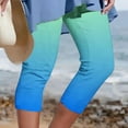thumbnail image 1 of Yoga Pants With Pockets For Women, Capri Pants for Women Casual Summer Yoga Dress Capris Work Athletic Golf Pants Elastic Waist Beach Pants, 1 of 1