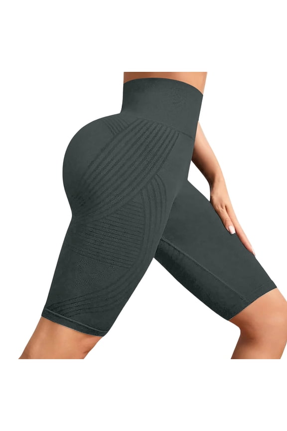 Yoga Pants Women High Waist Compression Peach Hip Lifting Yoga Pants,Gray XL