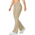 thumbnail image 1 of Yoga Pants Women High Waist Fleece Lined Butt Lifting Flare Winter Warm Thick With Pockets Sports Leggings Shorts, 1 of 6