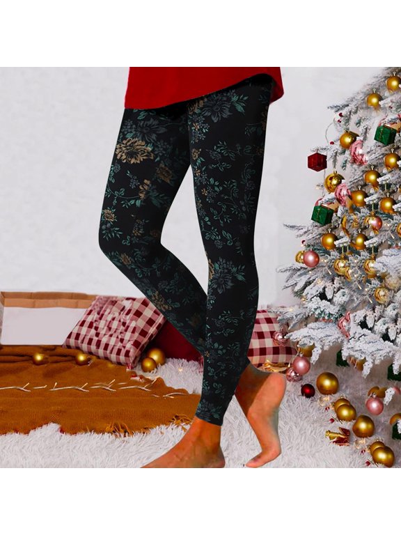 Yoga Pants Women High Waist Floral Printed Modal Capri Fleece Yoga Pants Compression Elastic Peach Hip Lift Training Trousers Leggings Women