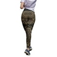thumbnail image 1 of Yoga Pants Women Leopard Print Elastic Lightweight Leggings Cozy Soft Casual Tights Tummy Control Activities Pants Black L, 1 of 6