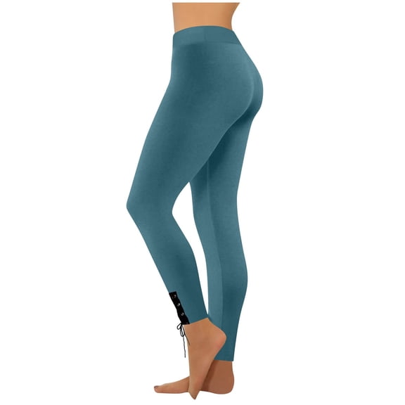 Yoga Pants Women Mid-Rise Compression Leggings Stretchy Butt Lift Fashion Capris Tights Buttery Soft Jogger Gym