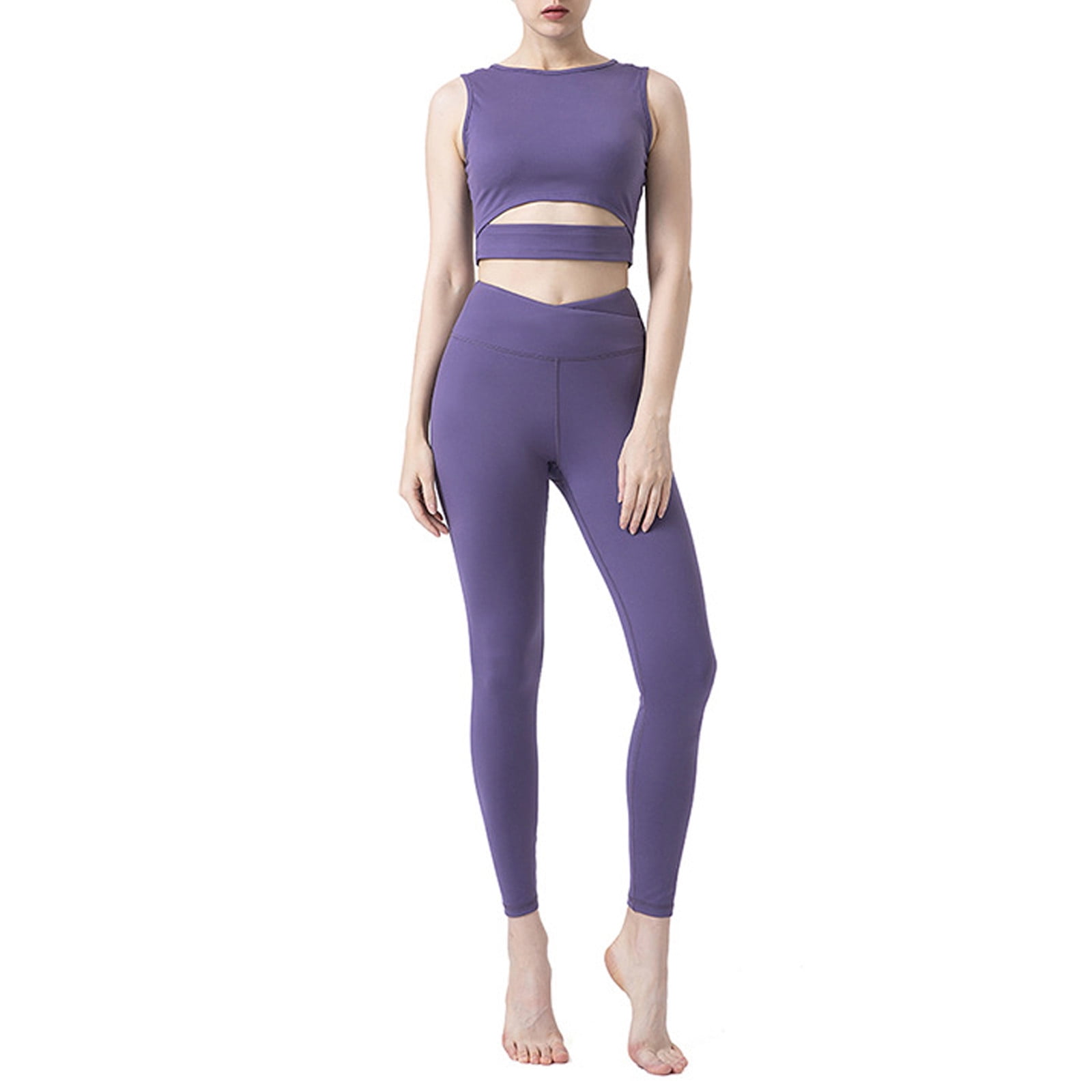 Kit de yoga 2 PCS Sportswear pour Femme Fitness Costume de sport