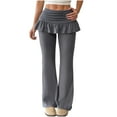 thumbnail image 1 of Yoga Pants Women Sevevn Women's Skirt Fake Two Pieces Of Flared Casual Yoga Pants, 1 of 9
