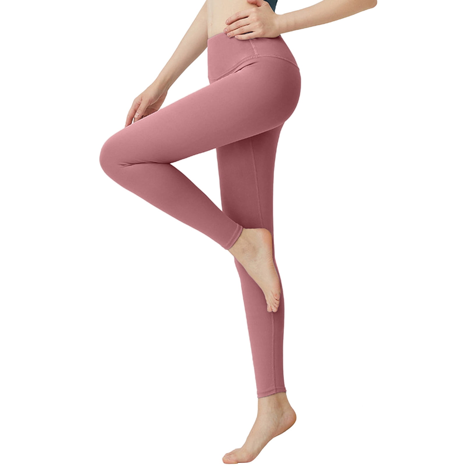 Bamans Women’s Yoga Dress Pants Tummy Control Workout Runnning Skinny Leg  Stretch Work Pants