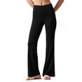 thumbnail image 1 of Yoga Pants Women Straight Leg Pant High Waist Stretch Dress Slim Casual Lounge Workout Fashion Comfy Soft Trousers S-2XL, 1 of 3