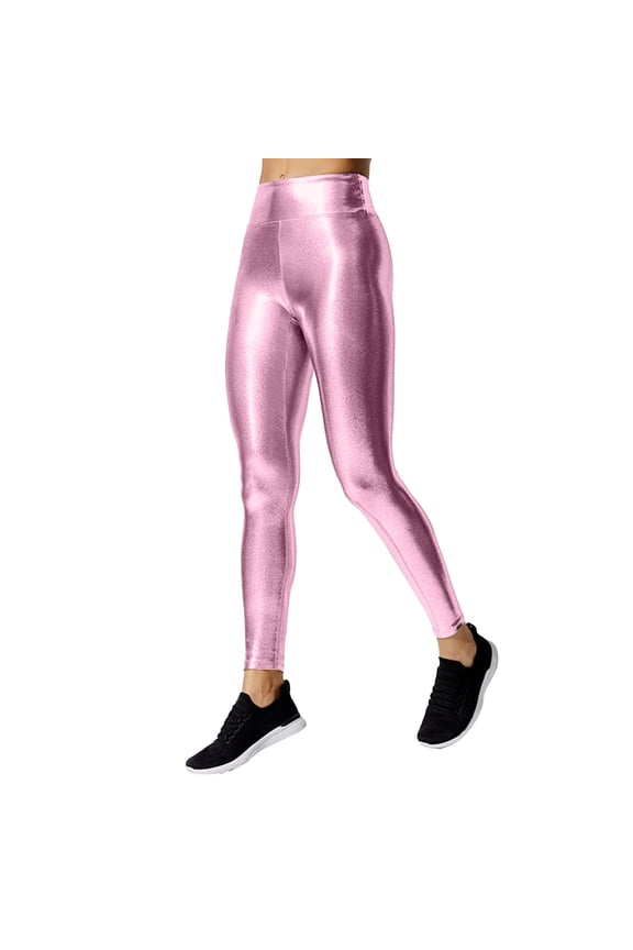 Yoga Pants Women Stretchy Leather Leggings Pants High Waisted Tights Yoga Pants Pencil Pants Tight Pants