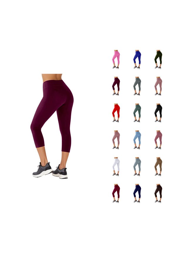 Yoga Pants Women Tight Fitting Butt Lifting Sports Pants 7 Inch High Waist Fitness Tights Performance Athletic Bottoms for Yoga