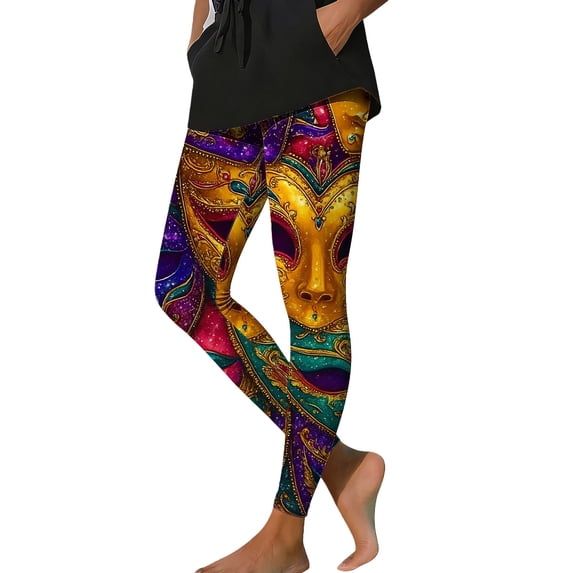 Yoga Pants Women Trendy Print Soft Slim Stretchy Yoga Casual Womens Sweatpants Pink 4Xl