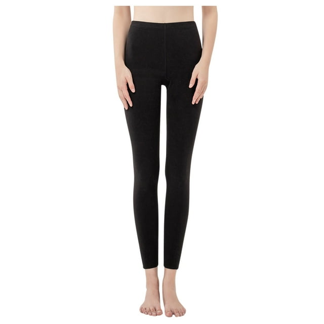 Yoga Pants Women Warm Winter Elastic Thermal Leggings Lined High Pants ...
