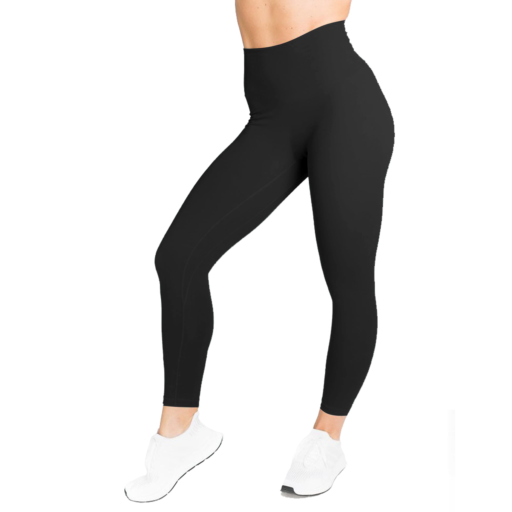 Yoga Pants Women Workout Sport High Waisted Legging Fitness Seamless Tights  Workout Activewear For Running, Gym and Kicking, Black-S