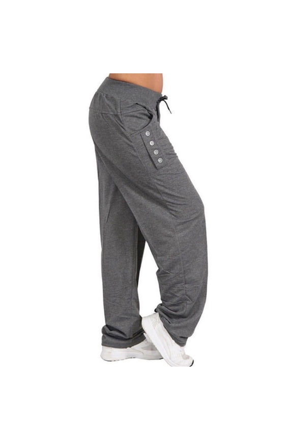 Yoga Pants Women's Stretch Workout Relax Fit Super Soft Cargo Yoga Pants Wide Leg Palazzo Pants with Pockets